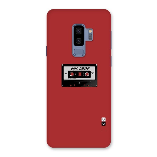 Mic Drop Cassette Minimalistic Back Case for Galaxy S9 Plus