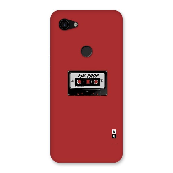 Mic Drop Cassette Minimalistic Back Case for Google Pixel 3a XL