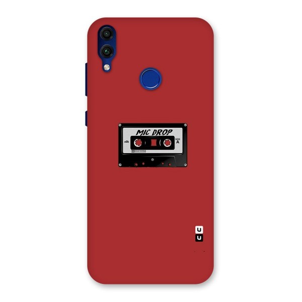 Mic Drop Cassette Minimalistic Back Case for Honor 8C