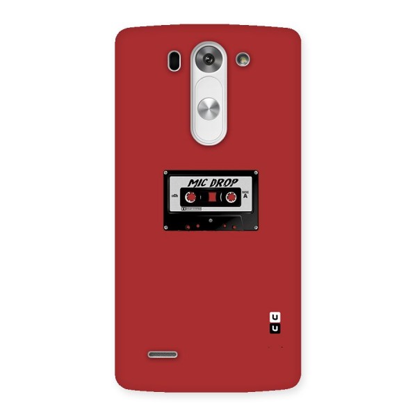 Mic Drop Cassette Minimalistic Back Case for LG G3 Mini