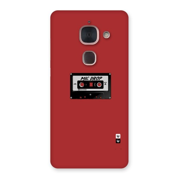 Mic Drop Cassette Minimalistic Back Case for Le Max 2