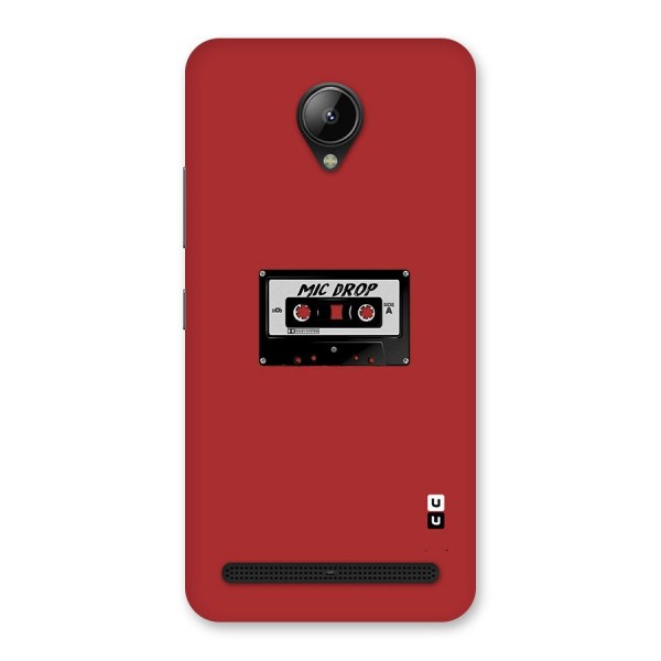 Mic Drop Cassette Minimalistic Back Case for Lenovo C2