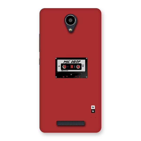 Mic Drop Cassette Minimalistic Back Case for Redmi Note 2