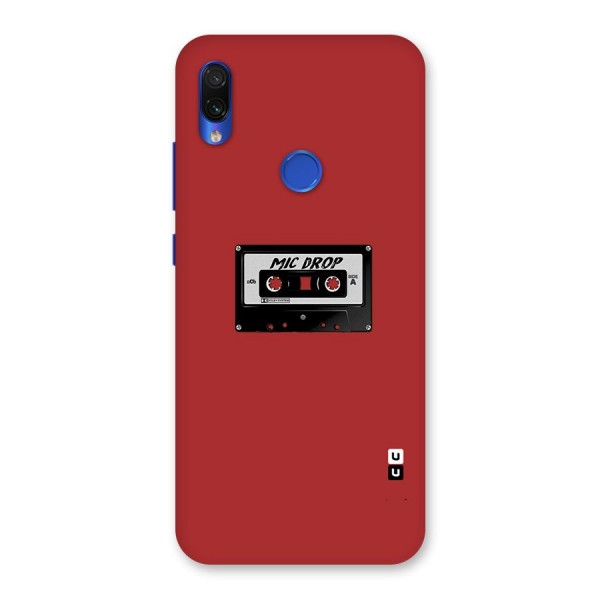 Mic Drop Cassette Minimalistic Back Case for Redmi Note 7S