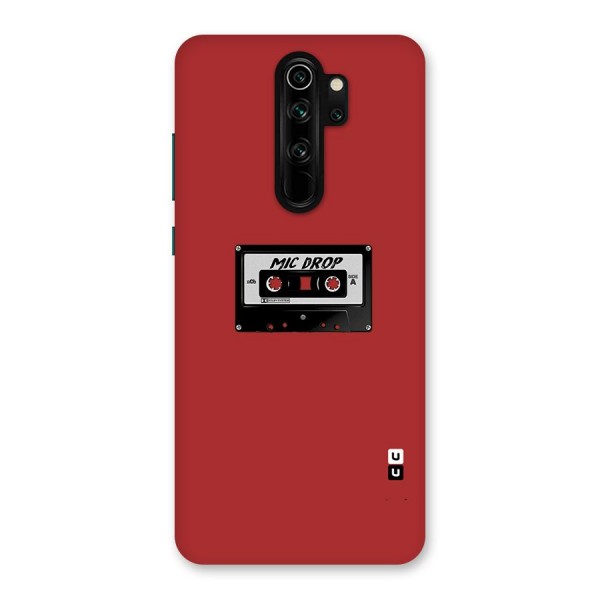 Mic Drop Cassette Minimalistic Back Case for Redmi Note 8 Pro