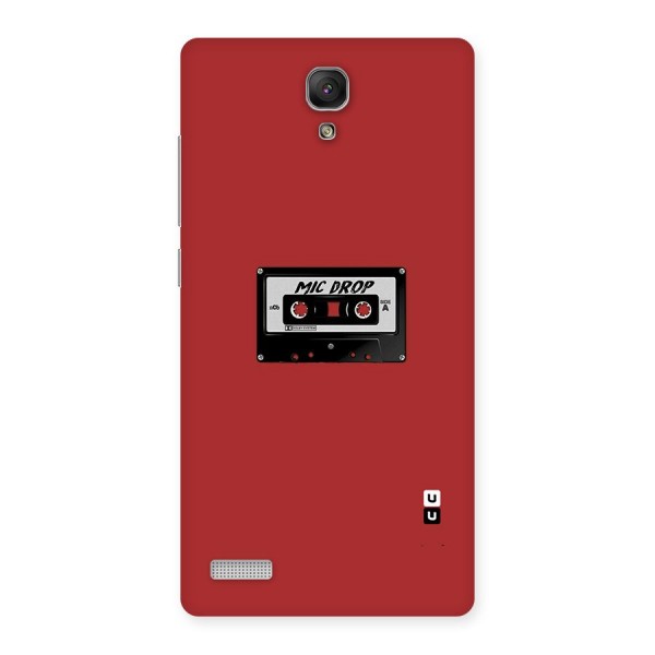 Mic Drop Cassette Minimalistic Back Case for Redmi Note Prime