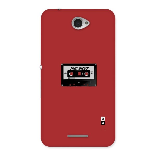 Mic Drop Cassette Minimalistic Back Case for Sony Xperia E4