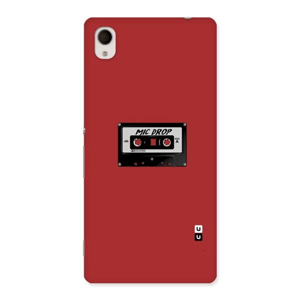 Mic Drop Cassette Minimalistic Back Case for Sony Xperia M4