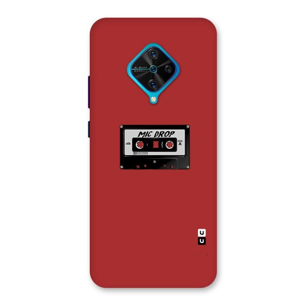 Mic Drop Cassette Minimalistic Back Case for Vivo S1 Pro