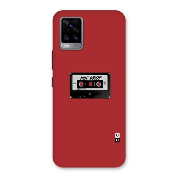 Mic Drop Cassette Minimalistic Back Case for Vivo V20