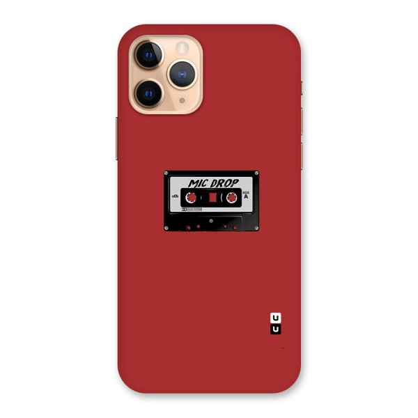Mic Drop Cassette Minimalistic Back Case for iPhone 11 Pro