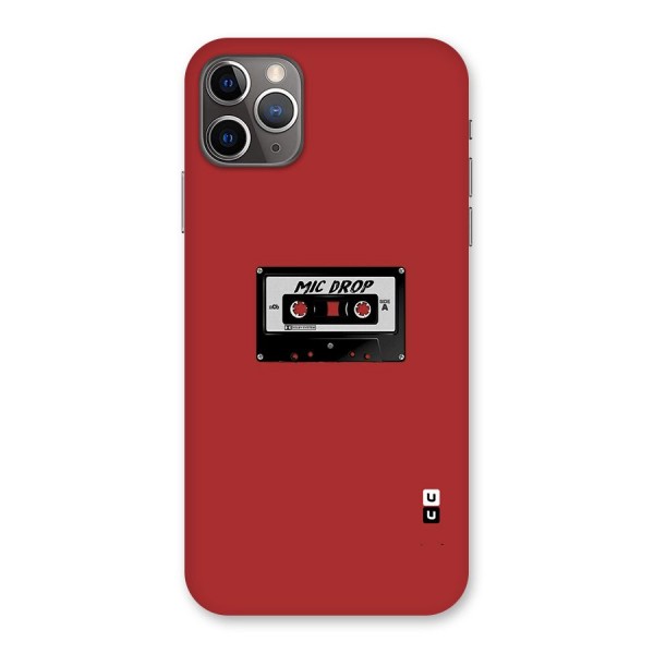 Mic Drop Cassette Minimalistic Back Case for iPhone 11 Pro Max