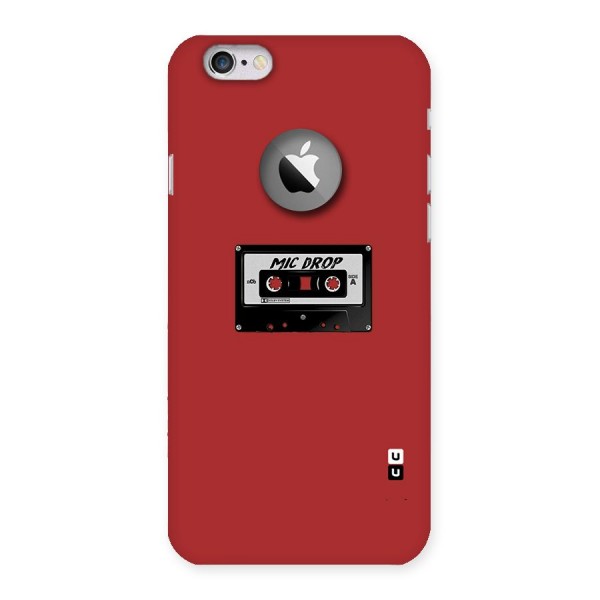Mic Drop Cassette Minimalistic Back Case for iPhone 6 Logo Cut