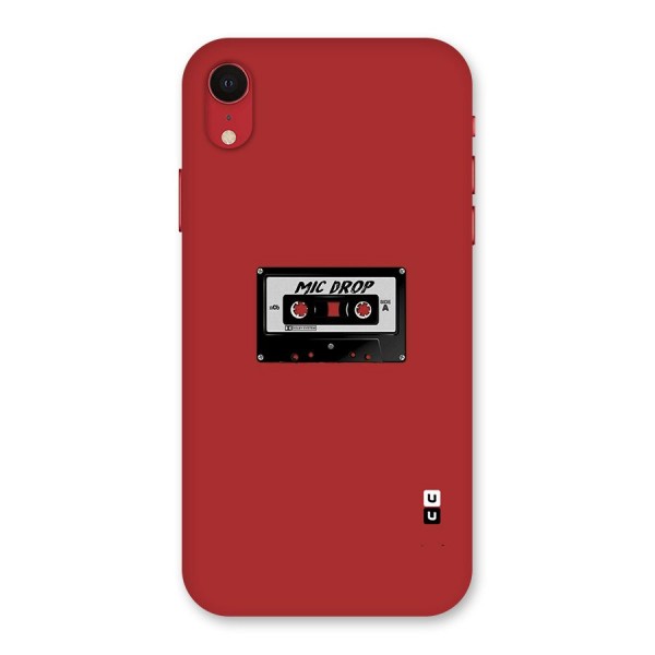 Mic Drop Cassette Minimalistic Back Case for iPhone XR