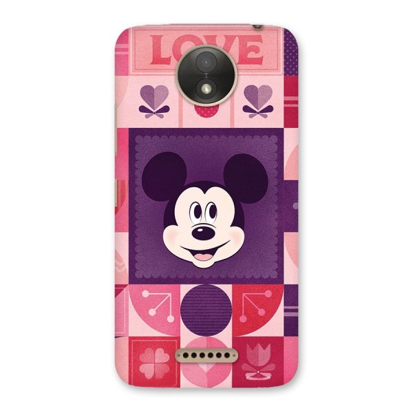 Mice In Love Back Case for Moto C Plus