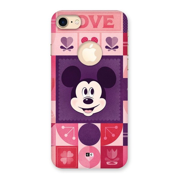 Mice In Love Back Case for iPhone 8 Logo Cut