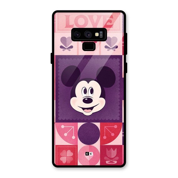 Mice In Love Glass Back Case for Galaxy Note 9
