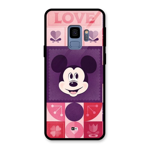 Mice In Love Glass Back Case for Galaxy S9