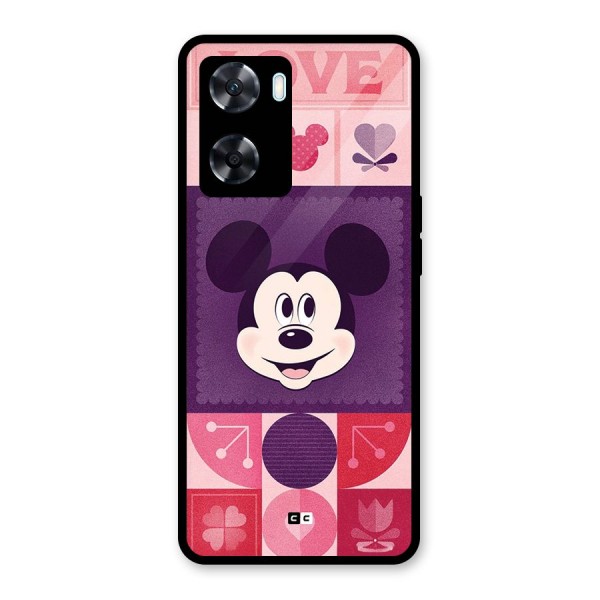 Mice In Love Glass Back Case for Oppo A77