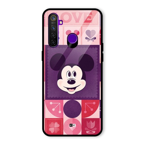Mice In Love Glass Back Case for Realme 5 Pro