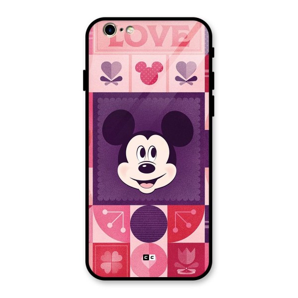 Mice In Love Glass Back Case for iPhone 6 6S