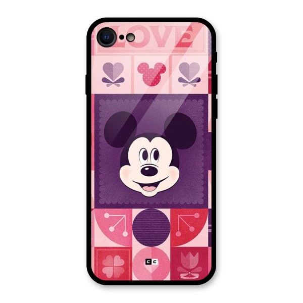 Mice In Love Glass Back Case for iPhone 7