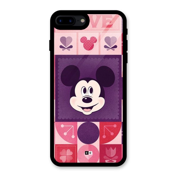 Mice In Love Glass Back Case for iPhone 7 Plus