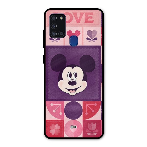Mice In Love Metal Back Case for Galaxy A21s