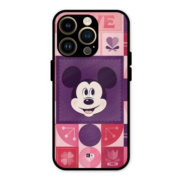 Mice In Love Metal Back Case for iPhone 14 Pro