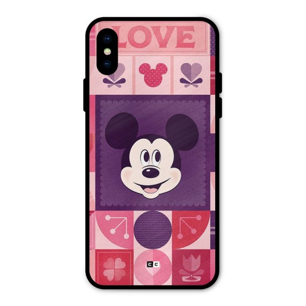 Mice In Love Metal Back Case for iPhone X