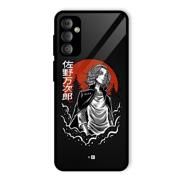 Mickey illustration Glass Back Case for Galaxy F23