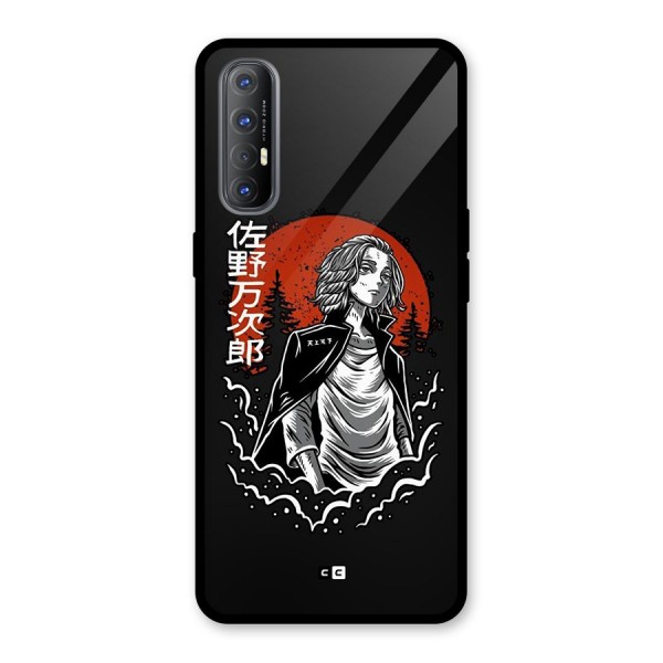Mickey illustration Glass Back Case for Oppo Reno3 Pro