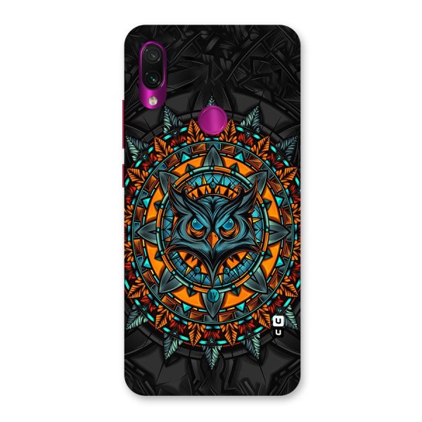 Mighty Owl Artwork Back Case for Redmi Note 7 Pro