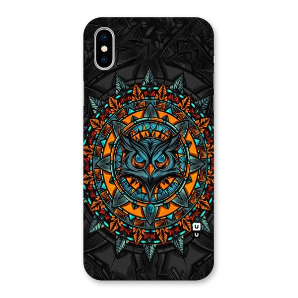 Mighty Owl Artwork Back Case for iPhone XS