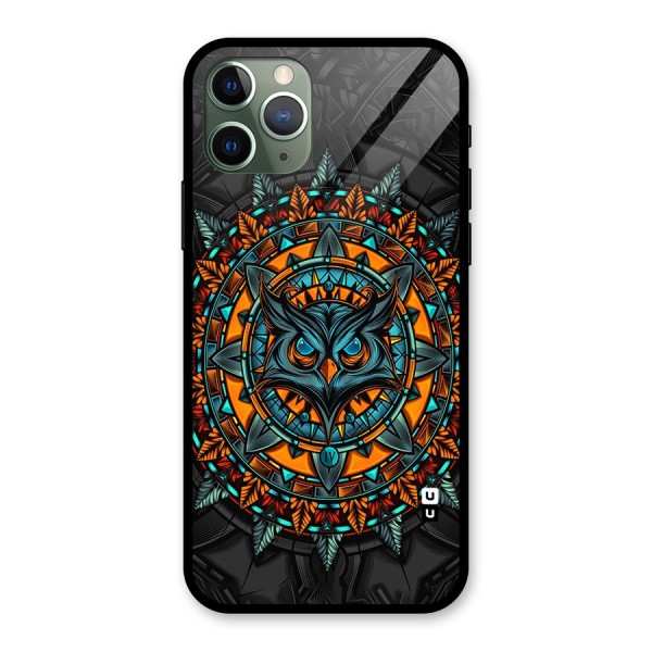 Mighty Owl Artwork Glass Back Case for iPhone 11 Pro