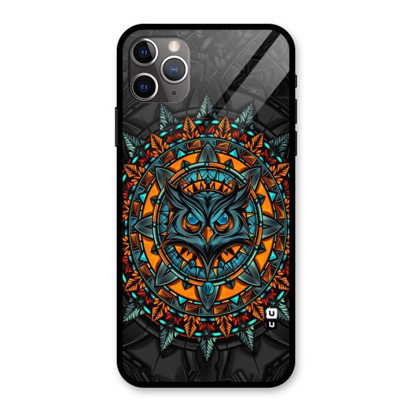 Mighty Owl Artwork Glass Back Case for iPhone 11 Pro Max