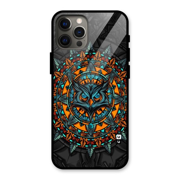 Mighty Owl Artwork Glass Back Case for iPhone 12 Pro Max