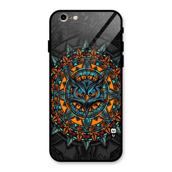 Mighty Owl Artwork Glass Back Case for iPhone 6 6S