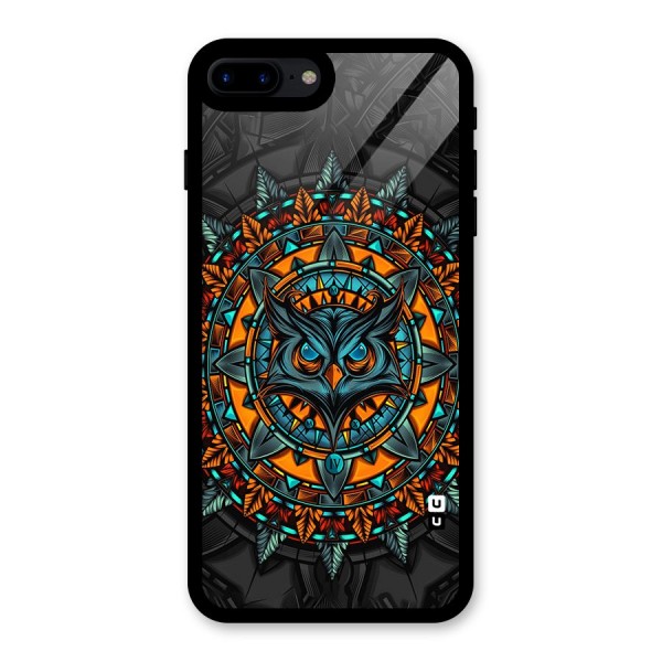 Mighty Owl Artwork Glass Back Case for iPhone 8 Plus