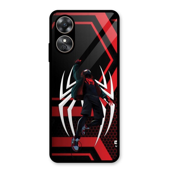 Miles of Multiverse Glass Back Case for Oppo A17