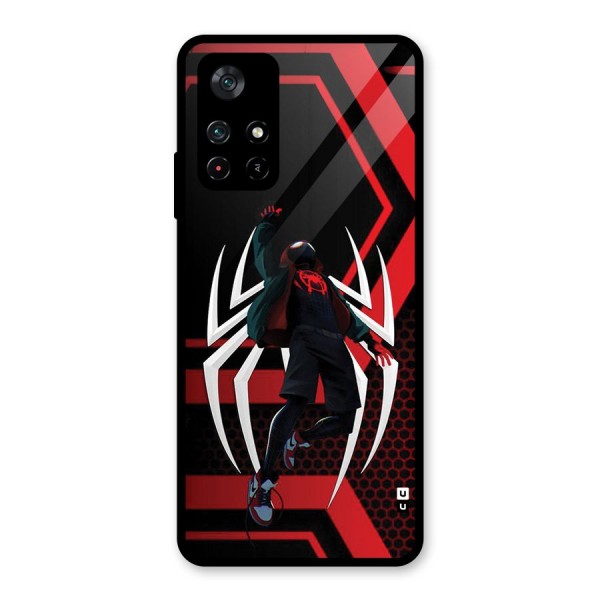 Miles of Multiverse Glass Back Case for Poco M4 Pro 5G
