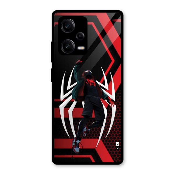 Miles of Multiverse Glass Back Case for Redmi Note 12 Pro