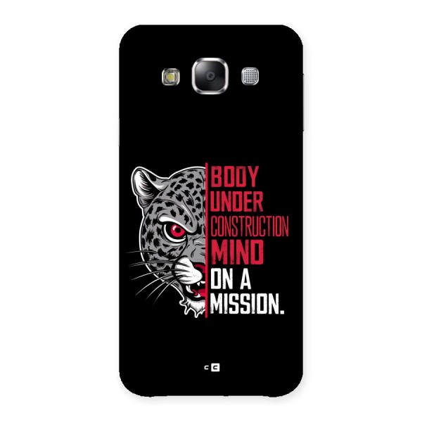 Mind On A Mission Back Case for Galaxy E5