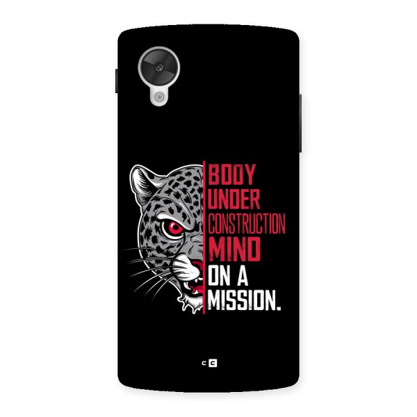 Mind On A Mission Back Case for Google Nexus 5