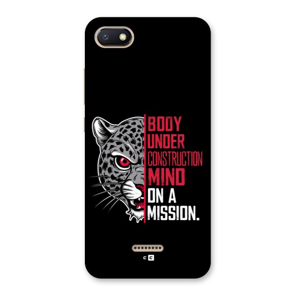 Mind On A Mission Back Case for Redmi 6A