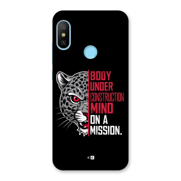Mind On A Mission Back Case for Redmi 6 Pro