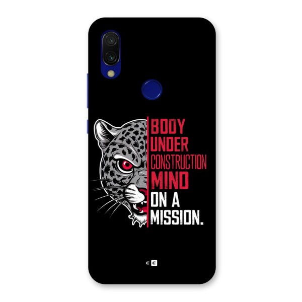 Mind On A Mission Back Case for Redmi 7