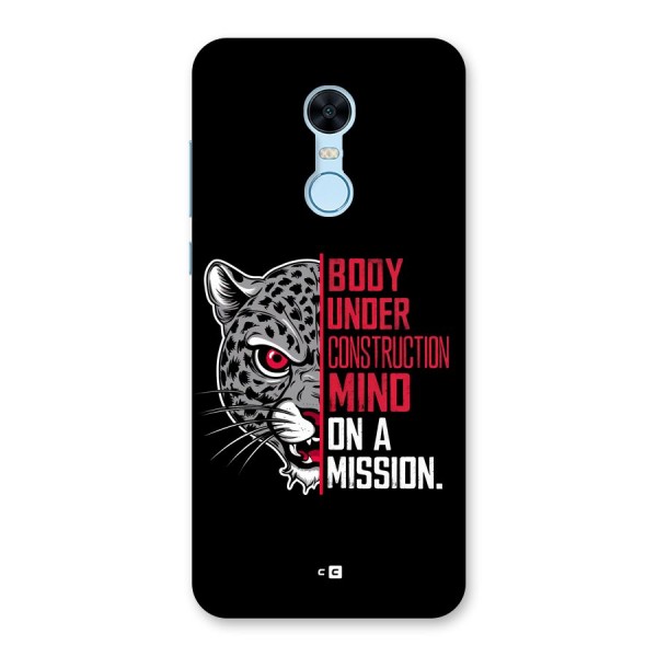 Mind On A Mission Back Case for Redmi Note 5