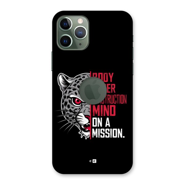 Mind On A Mission Back Case for iPhone 11 Pro Logo Cut