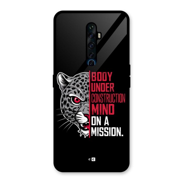 Mind On A Mission Glass Back Case for Oppo Reno2 F
